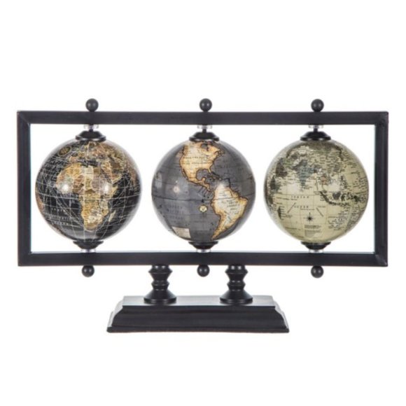 Globe Trio with Stand Home Decoration - Picture 1 of 2